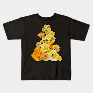 Yellow Roses Bouquet Kids T-Shirt